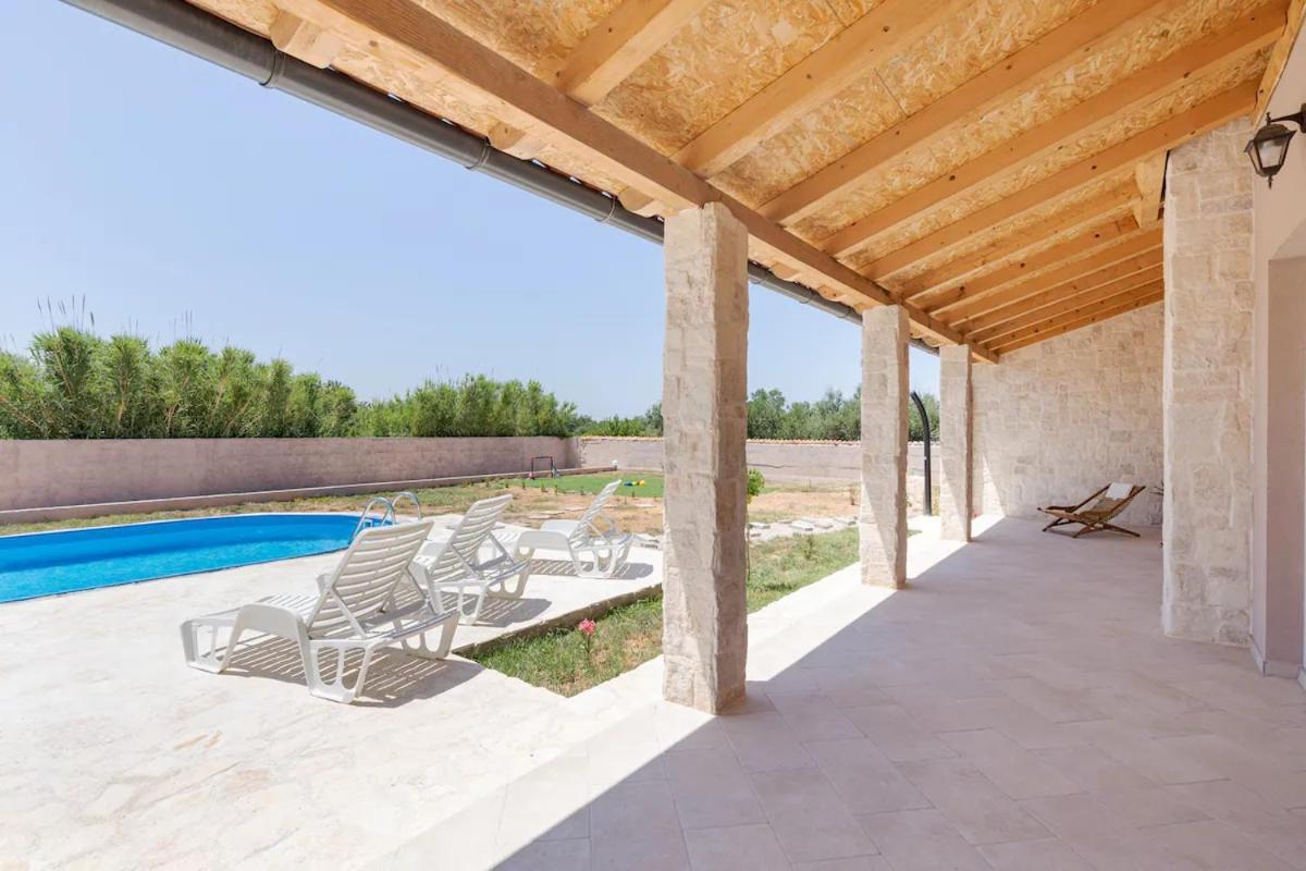 Casa Di Marko-New Modern Rustic House With Pool And Spacious Garden! Privlaka  Eksteriør bilde